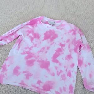 Womens pink tie dye sweatshirt size S